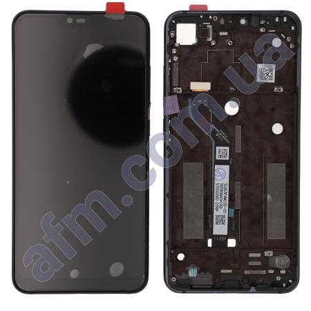 Дисплей Xiaomi Mi8 Lite/ Mi8x чорний + рамка
