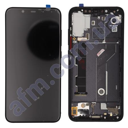 Дисплей Xiaomi Mi8 OLED чорний + рамка