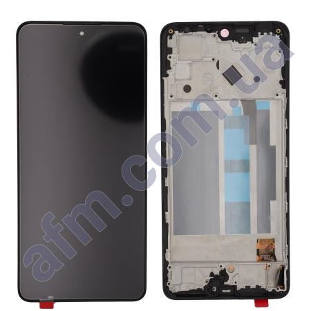 Дисплей Xiaomi Poco X4 Pro 5G/ Redmi Note 11 Pro OLED чорний + рамка