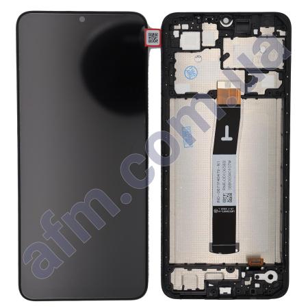 Дисплей Xiaomi Redmi 12C/ Redmi 11A/ Poco C55 чорний + рамка