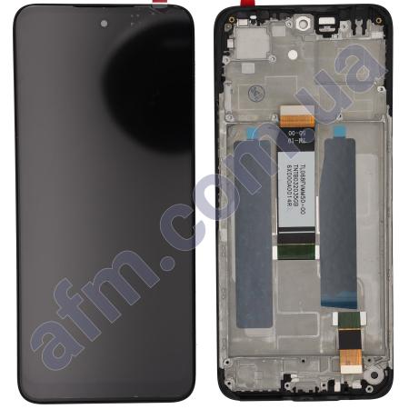 Дисплей Xiaomi Redmi 13 чёрный + рамка