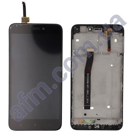 Дисплей Xiaomi Redmi 4X чорний + рамка