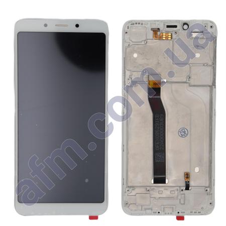 Дисплей Xiaomi Redmi 6/ Redmi 6A білий + рамка (с датчиком наближення)