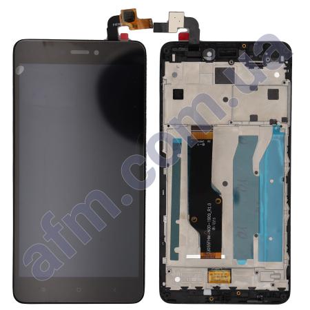 Дисплей Xiaomi Redmi Note 4X чорний + рамка