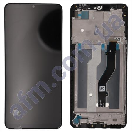 Дисплей ZTE Blade A72s чорний + рамка