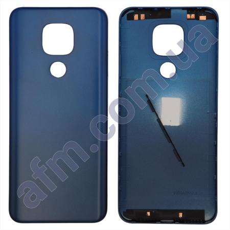 Задняя крышка Motorola XT2081 Moto E7 Plus Misty Blue синяя