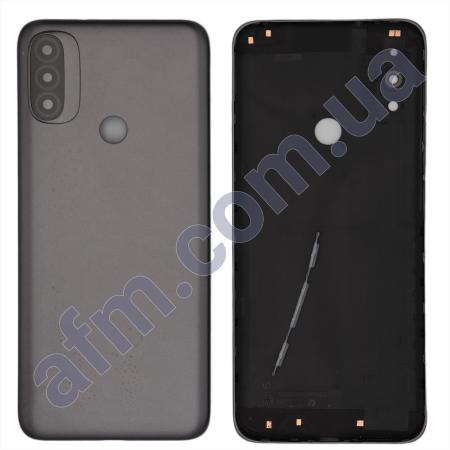 Задняя крышка Motorola XT2155 Moto E20 серая + стекло камеры