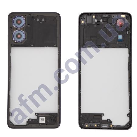 Середня частина (рамка корпуса) Motorola XT2421 Moto G04/ XT2421-8 G04s фіолетова + Скло камери