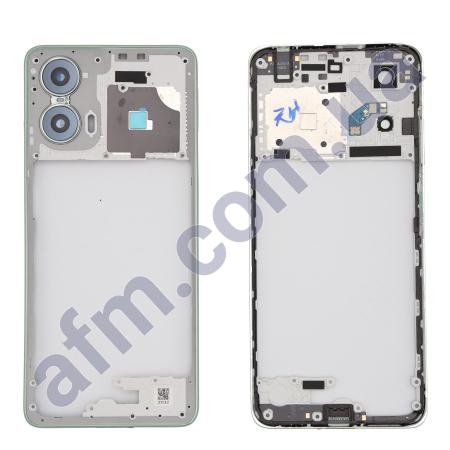 Середня частина (рамка корпуса) Motorola XT2423 Moto G24 / XT2425-4 зелена + Скло камери