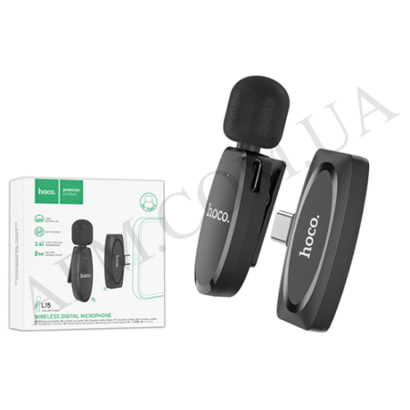 Мікрофон Hoco L15 Type-C wireless digital чорний