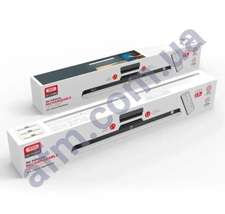 Светодиодная лампа XO YH08A Kubi сенсорная кнопка 1200mAh LED чёрная