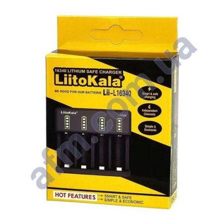 СЗУ з тестером LiitoKala Lii-L16340 для акумуляторів CR123A (4 слота)