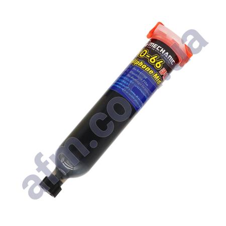 Клей полиуретановый Mechanic KO-66 30мл быстросохнущий в шприце,  чёрный