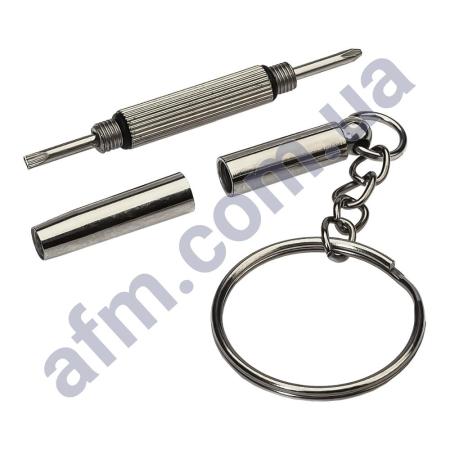 Брелок-отвёртка 3 в 1 (+1.2/ -1.5/ hexagon M2.5) для ремонту очков,  телефонів та другой дрібної техн