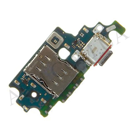 Шлейф Samsung G996B Galaxy S21+ 5G з роз'ємом зарядки (Type-C),  Sim-карти