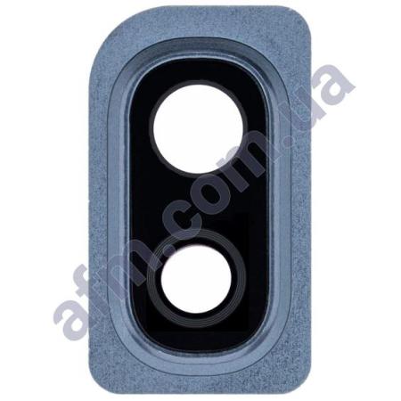 Скло камери Samsung A105 Galaxy A10 2019/ A205/ A305/ A405 + чорна рамка