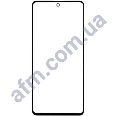 Скло екрану Samsung A715 Galaxy A71/ M515/ N770 чорне + OCA плівка