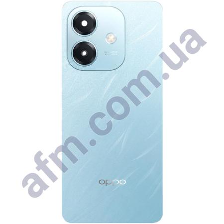 Задняя крышка Oppo A3x 4G голубая + стекло камеры