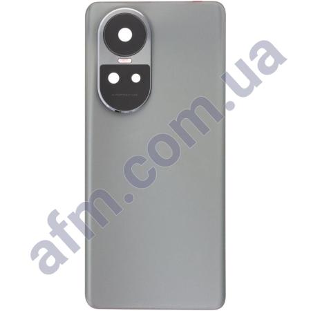 Задняя крышка Oppo Reno 10 Pro серая + стекло камеры