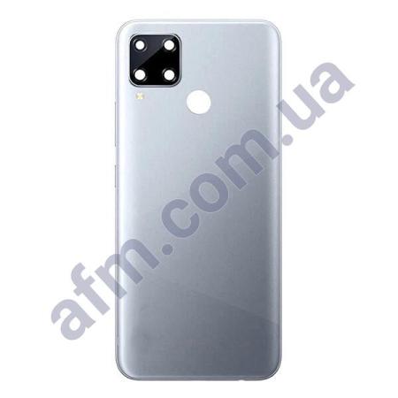 Задняя крышка Realme C12 серебряная + стекло камеры!