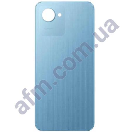 Задняя крышка Realme C30s голубая Stripe Blue
