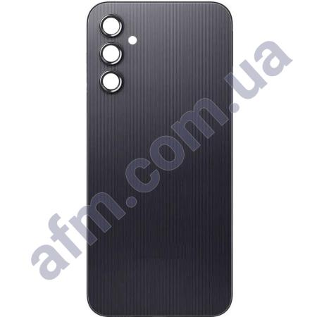 Задняя крышка Samsung A145 Galaxy A14 чёрная + стекло камеры