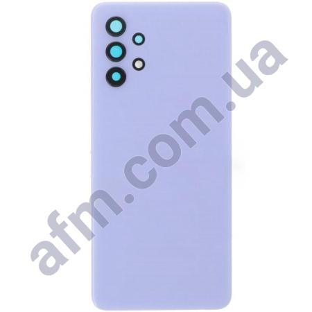 Задняя крышка Samsung A325 Galaxy A32 2021 фиолетовая Awesome Violet + стекло камеры