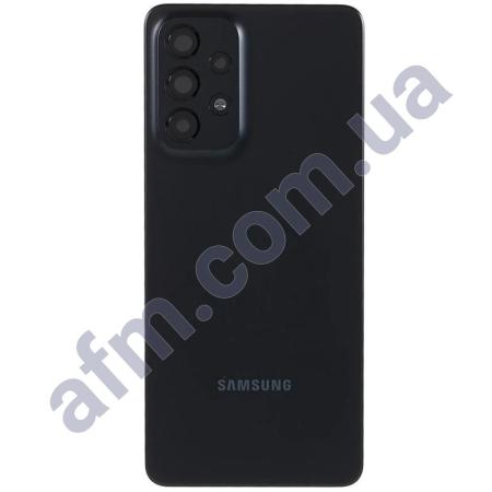 Задняя крышка Samsung A336 Galaxy A33 5G чёрная Awesome Black + стекло камеры