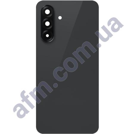 Задняя крышка Samsung A366 Galaxy A36 чёрная + стекло камеры