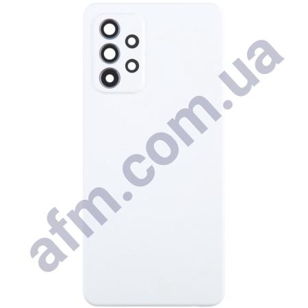 Задняя крышка Samsung A525 Galaxy A52/ A526/ A528 белая Awesome White + стекло камеры