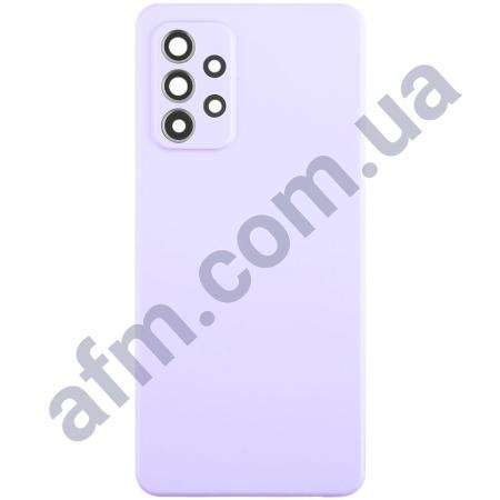 Задняя крышка Samsung A525 Galaxy A52/ A526/ A528 фиолетовая Awesome Violet + стекло камеры