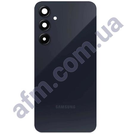 Задняя крышка Samsung A556 Galaxy A55 синяя Navy + стекло камеры