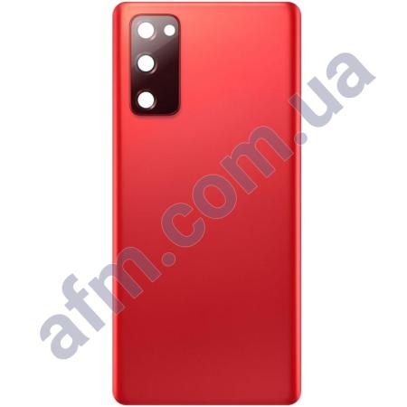 Задняя крышка Samsung G780 Galaxy S20 FE красная Cloud Red + стекло камеры!