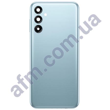 Задняя крышка Samsung M146 Galaxy M14 голубая Light Blue + стекло камеры