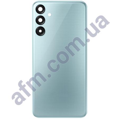 Задняя крышка Samsung M156 Galaxy M15 голубая Light Blue + стекло камеры!