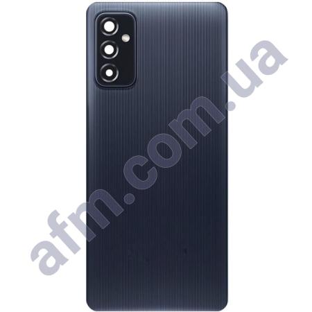 Задняя крышка Samsung M526 Galaxy M52 чёрная Blazing Black + стекло камеры