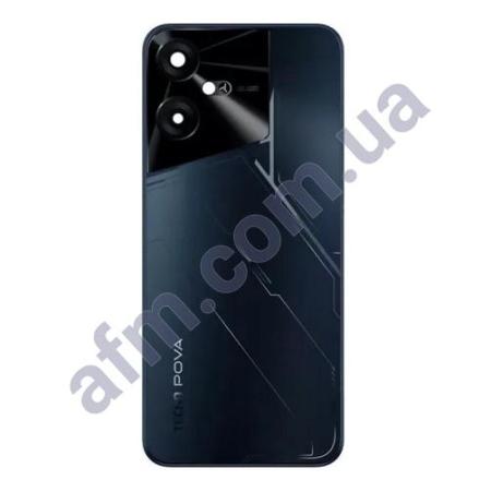 Задня кришка Tecno Pova Neo 3 (LH6N) чорна Mecha Black + Скло камери