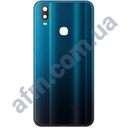 Задняя крышка Vivo Y11 2019 синяя Mineral Blue + стекло камеры!