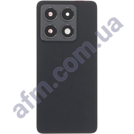 Задняя крышка Xiaomi 14T чёрная + стекло камеры