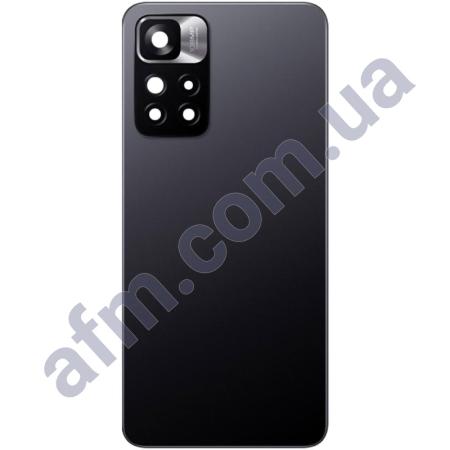 Задняя крышка Xiaomi Redmi Note 11 Pro Plus 5G чёрная Mysterious Black + стекло камеры