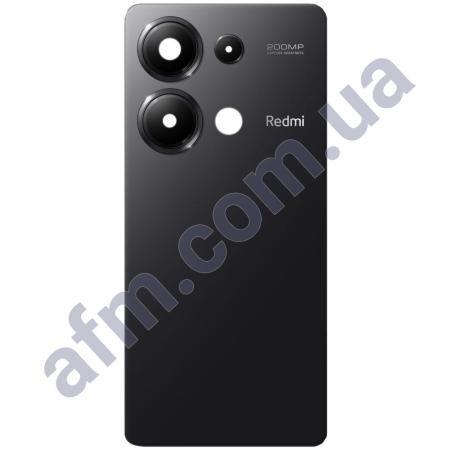 Задняя крышка Xiaomi Redmi Note 13 Pro 4G чёрная + стекло камеры