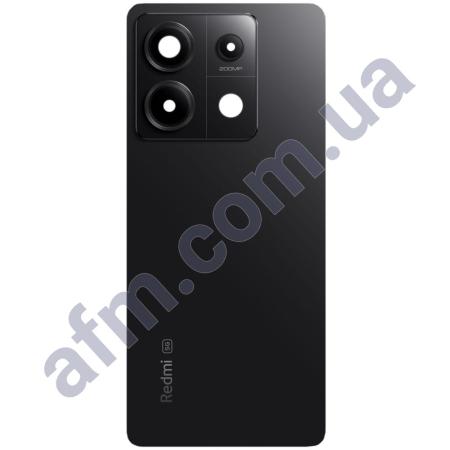 Задняя крышка Xiaomi Redmi Note 13 Pro 5G чёрная + стекло камеры