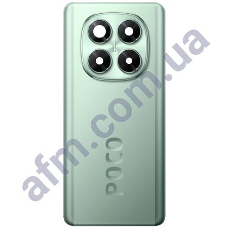 Задняя крышка Xiaomi Poco X7 зелёная + стекло камеры