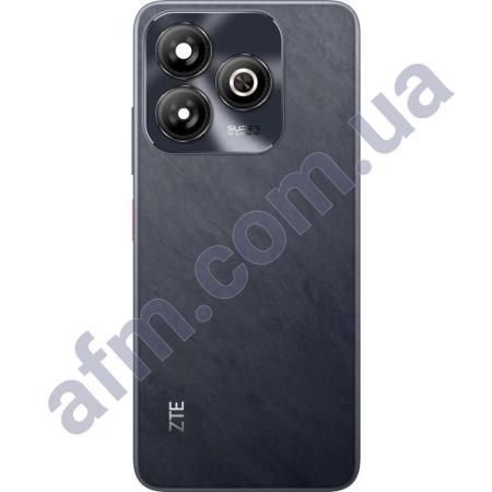 Задняя крышка ZTE Blade A75 4G чёрная + стекло камеры