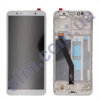 Дисплей Huawei Honor 7A Pro/ Honor 7C/ Enjoy 8e/ Y6 2018/ Y6 Prime 2018 білий + рамка