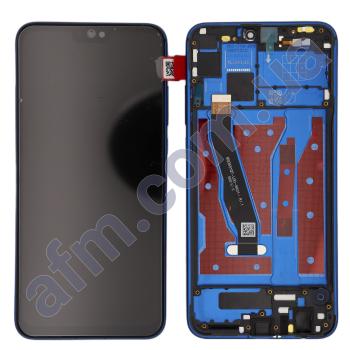 Дисплей Huawei Honor 8X/ 9X Lite синій + рамка