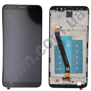 Дисплей Huawei Mate 10 Lite (RNE-L01/ RNE-L21) чёрный + рамка