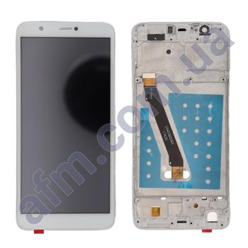 Дисплей Huawei P Smart (FIG-LX1)/ P Smart Dual Sim (FIG-L21) білий + рамка!