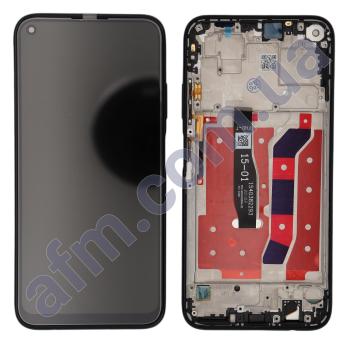 Дисплей Huawei P40 Lite 4G чорний + рамка