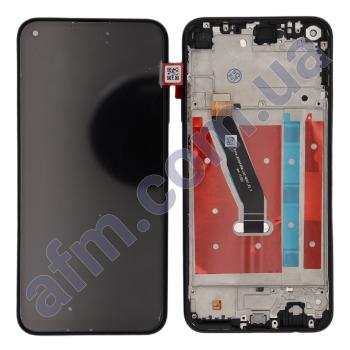 Дисплей Huawei P40 Lite E / Y7P/ Honor Play 3/ Honor 9C чорний + рамка
